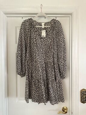 H&M Floral Tiered Peasant Dress